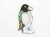 Penguin Shell Shawl Pin Set