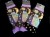 Laurel Burch Celestial Cat Socks - Purple Colourway