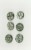 Green Oval Marble  Buttons