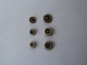 ''Silver'' 4 hole Buttons
