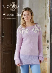 Rowan Alessandra Sweater in Kidsilk Haze