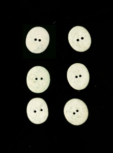 Cream Oval Marble  Buttons
