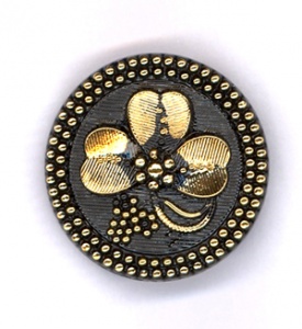 Gold Clover Leaf Buttons
