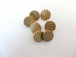 ''Gold'' Hammered Buttons