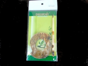 Horn Offset Oval 2 Piece Shawl Pin #1405