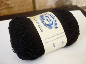Jamieson Shetland Cobweb Ultra Black
