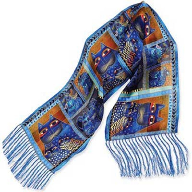 laurel burch silk scarf