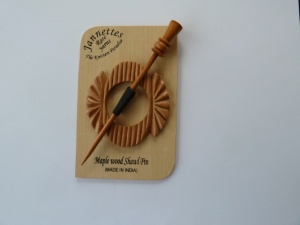Maple Wood Uneven Oval  Shawl Pin Set