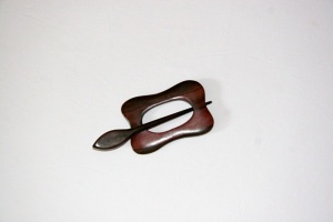 Pollika Kamagong Oblong Shawl Pin