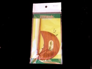 Rosewood Half Moon 2 Piece Shawl Pin #1415