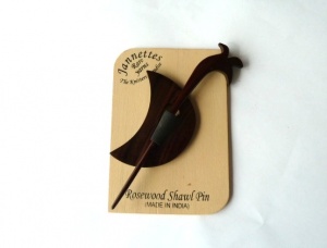 Rosewood Half Moon Shawl Pin Set