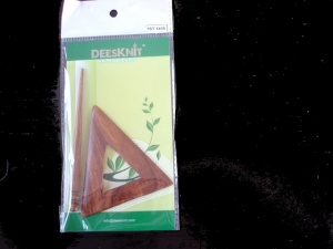 Rosewood Triangular 2 Piece  Shawl Pin