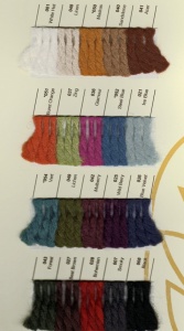 Rowan Big Wool and Little Big Wool shade card