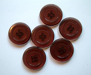 Rowan Brown Plastic Buttons