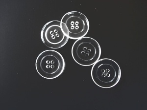 Rowan Clear Plastic Buttons