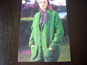 Rowan Kim Hargreaves Diagonal Textured Cardigan