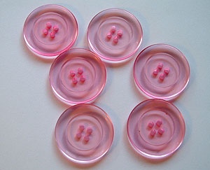 Rowan Pink Plastic Buttons