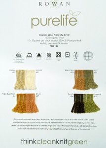 Rowan Purelife Organic DK Shade Card