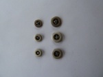''Silver'' 4 hole Buttons