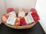 Anchor Wash + Filz It Mirage #216. Red / Mauve / Tan