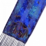 Laurel Burch Canine Family Silk Scarf