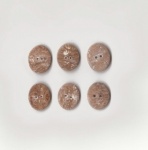 Brown Oval Marble  Buttons