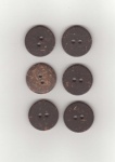 Brown Round Marble  Buttons