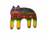 Laurel Burch Yellow Legged Cat Iron on Appliqu�