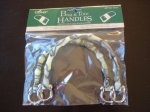Clover U Shaped Marble Bamboo Effect Bag Handles