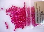 Debbie Abrahams Dyed Hot Pink Beads Size 8/0