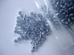 Debbie Abrahams Silver Lined Ice Blue Beads Size 8/0