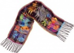 Laurel Burch Dogs and Doggies Silk Scarf