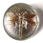 Dragonfly Buttons - Silver
