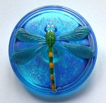 Dragonfly Buttons - Turquoise - Large Size