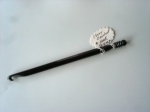 Ebony Crochet Hook Triple Turned Top 8.5mm
