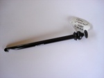 Ebony Crochet Hook Turned Inlaid Top 8mm