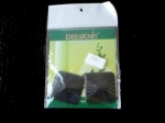 Ebony Square Buttons #1343