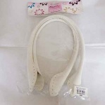 Knit Pro Faux Leather Bag Handles - White