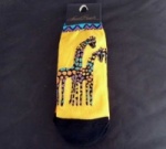 Laurel Burch Giraffes Short Socks - Two Pair Pack