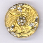 Gold and Silver Leaves Buttons