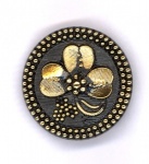 Gold Clover Leaf Buttons