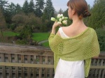 Hand Maiden Bias Shawl Kit in Ocean