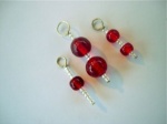 Knit Pro Zooni Beaded Stitch Markers - Ruby Red