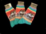 Laurel Burch Spotted Cat Socks - Jade Colourway