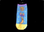 Laurel Burch Celestial Cats Short Socks - Two Pair Pack