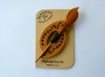 Maple Wood Pierced Oval Shawl Pin Set
