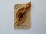 Maple Wood Smooth Oval Shawl Pin Set