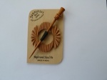 Maple Wood Uneven Oval  Shawl Pin Set