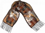 Laurel Burch Moroccan Mares Silk Scarf