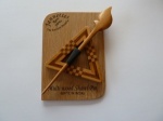 Multi Wood Triangular Shawl Pin Set